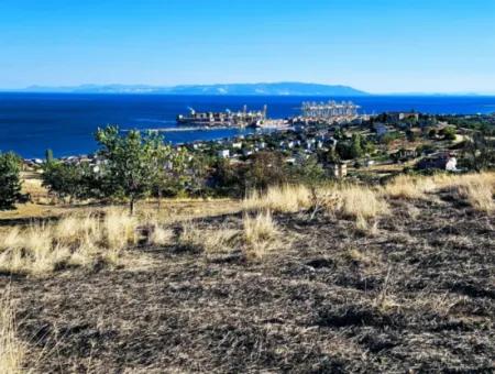 532 M2 Eckgrundstück Zum Verkauf In Tekirdag Süleymanpaşa Barbaros Nachbarschaft Mit Herrlichem Meer- Und Naturblick