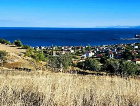 532 M2 Eckgrundstück Zum Verkauf In Tekirdag Süleymanpaşa Barbaros Nachbarschaft Mit Herrlichem Meer- Und Naturblick