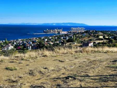 532 M2 Eckgrundstück Zum Verkauf In Tekirdag Süleymanpaşa Barbaros Nachbarschaft Mit Herrlichem Meer- Und Naturblick