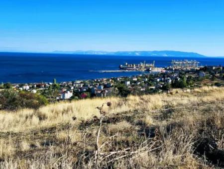 532 M2 Eckgrundstück Zum Verkauf In Tekirdag Süleymanpaşa Barbaros Nachbarschaft Mit Herrlichem Meer- Und Naturblick