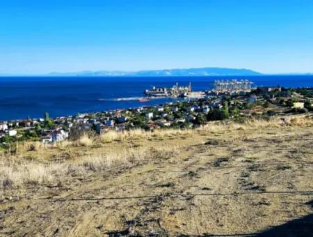 532 M2 Eckgrundstück Zum Verkauf In Tekirdag Süleymanpaşa Barbaros Nachbarschaft Mit Herrlichem Meer- Und Naturblick