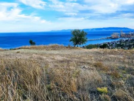 3.300 M2 Nettogrundstück, Das Für Den Bau Eines Genossenschaftsgeländes Mit Vollem Meerblick Zum Dringenden Verkauf In Tekirdag Barbarosta Geeignet Ist