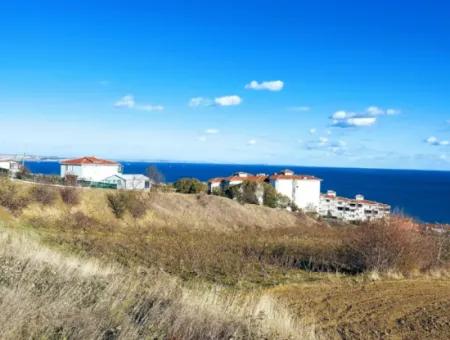 Residential Zoned Land With Full Sea View Suitable For The Construction Of A 42-Apartment Cooperative Site For Urgent Sale In Tekirdag Barbarosta