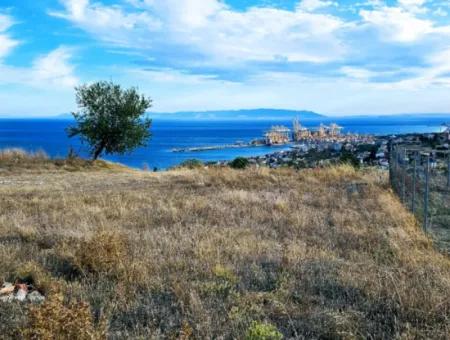 3.300 M2 Net Land Suitable For The Construction Of A Cooperative Site With Full Sea View For Urgent Sale In Tekirdag Barbarosta