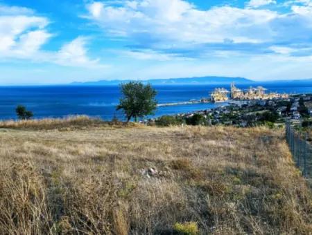 3.300 M2 Net Land Suitable For The Construction Of A Cooperative Site With Full Sea View For Urgent Sale In Tekirdag Barbarosta