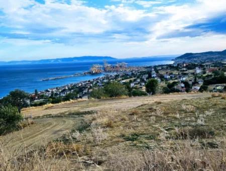 3.300 M2 Net Land Suitable For The Construction Of A Cooperative Site With Full Sea View For Urgent Sale In Tekirdag Barbarosta