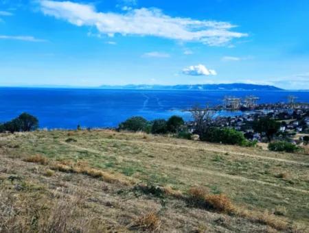 3.300 M2 Net Land Suitable For The Construction Of A Cooperative Site With Full Sea View For Urgent Sale In Tekirdag Barbarosta