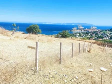 765 M2 Bargain Land With Full Sea View For Urgent Sale In Tekirdag Barbarosta